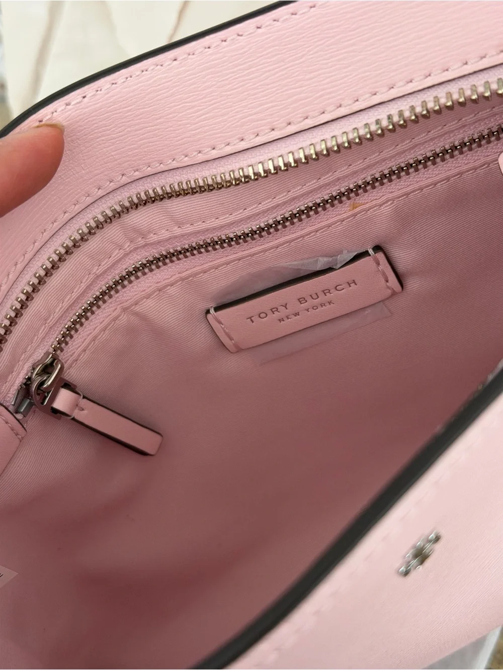 NEW Tory Burch Blake Swingpack Leather Crossbody coral color $300